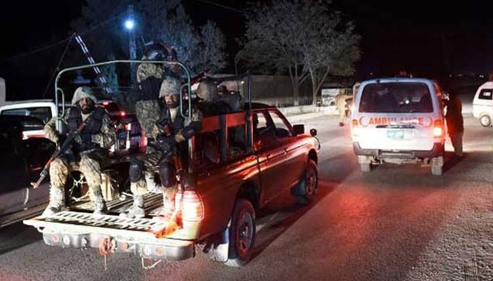 کوئٹہ، ایف سی مدد گار سینٹر پر حملہ ناکام، 5 دہشتگرد ہلاک quetta f c