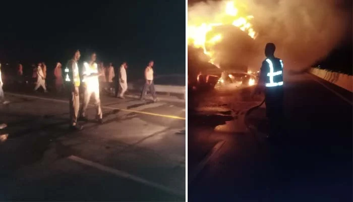 کراچی سے اسلام آباد جانے والی کوچ کو خوفناک حادثہ، خواتین اور بچوں سمیت18افراد جاں بحق