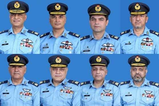 پاک فضائیہ کے 8 افسروں کو ائیر وائس مارشل کے عہدے پر ترقی دے دی گئی