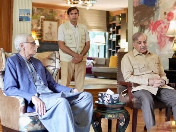 وزیراعظم شہبازشریف کی سربراہ استحکام پارٹی جہانگیرترین کے گھرآمد