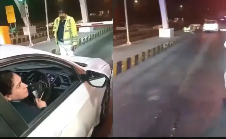 موٹر وے ٹول پلازہ پر پولیس اہلکار کو کچلنے والی اینکر عامر متین کی سابق اہلیہ گرفتار woman video viral police