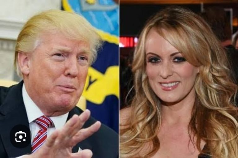trump with porn star