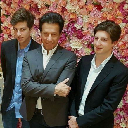 imran khan with his sons