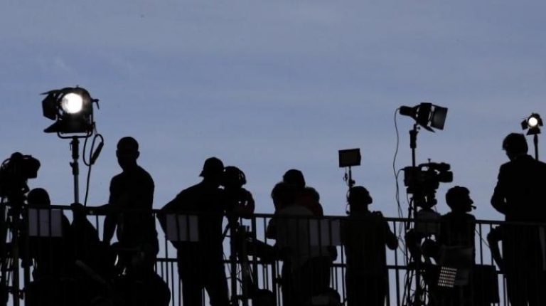 journalists and cameras