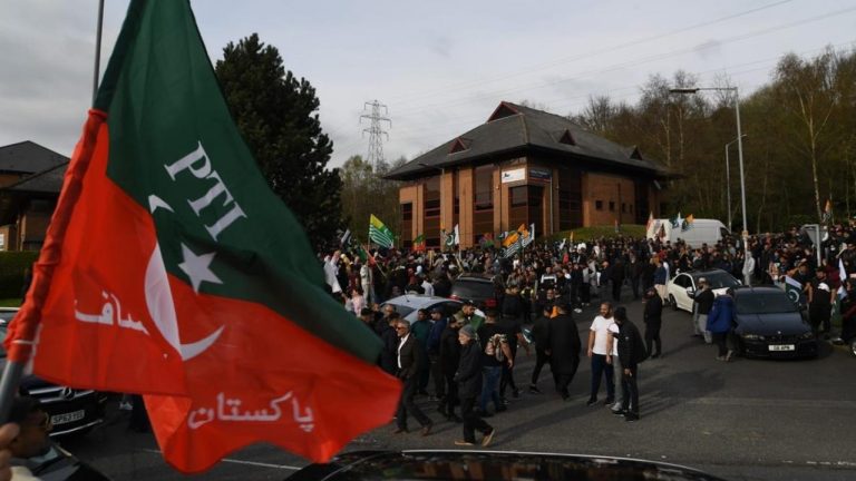 PTI protest bradford
