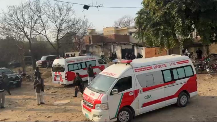 اسلام آباد: شادی والے گھر میں سلنڈر دھماکہ، دولہا دلہن سمیت 8 افراد جاں بحق rescue islamabad