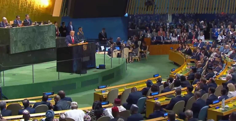 امن کے پلیٹ فارم سے ایران کو نیست و نابود کرنے کی دھمکی : سید مجاہد علی کا تجزیہ trump general assembly